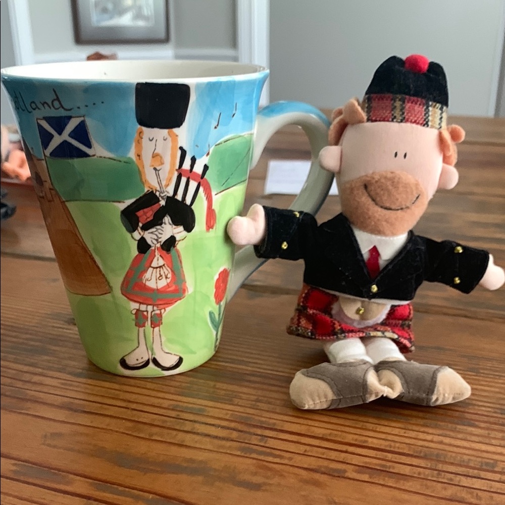 Beth Whittard of Chelsea hand painted mug and accompanied doll.